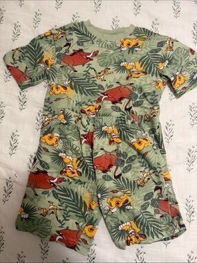 Disney Green Lion King Simba & Pumbaa Matching Set